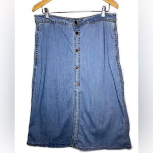 Earl Jeans Button Down Long Jean Skirt Y2K 90s | Size 6